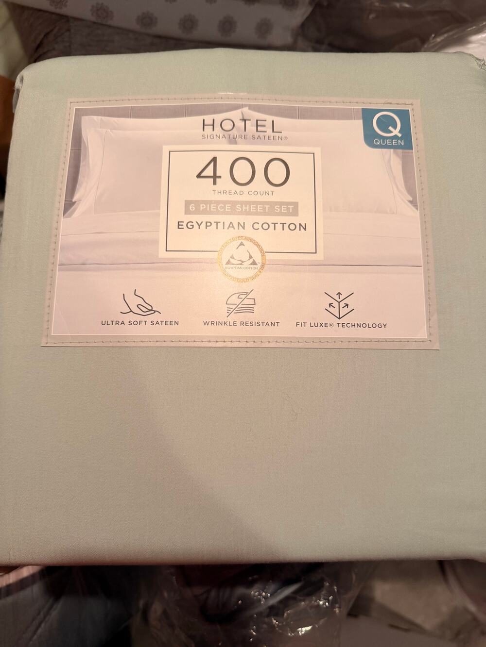 Hotel Signature Sateen Queen 6-Piece Egyptian 400 Thread Count